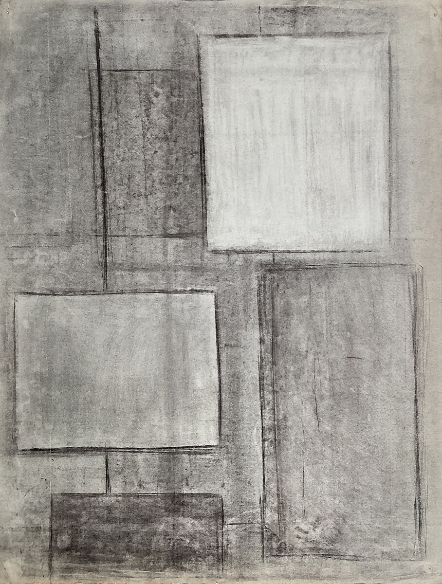 Untitled (Figure Study), Jane Freilicher (American, Brooklyn, New York 1924–2014 New York), Charcoal on paper 