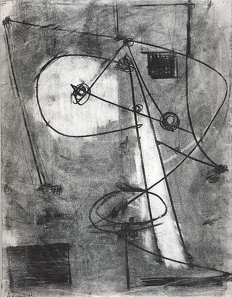 Untitled (still life), Virginia Admiral (American, The Dalles, Oregon 1915–2000 New York), Charcoal on paper 