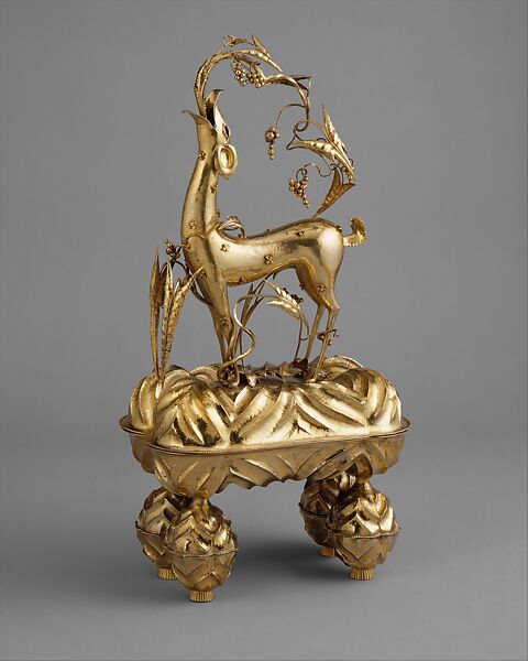 Jewel Box, Dagobert Peche (Austrian, St. Michael im Lungau 1887–1923 Mödling bei Wien), Gilded silver 