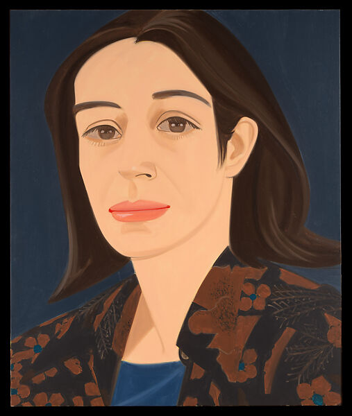 Black and Brown Blouse, Alex Katz (American, born Brooklyn, New York, 1927), Oil on canvas 