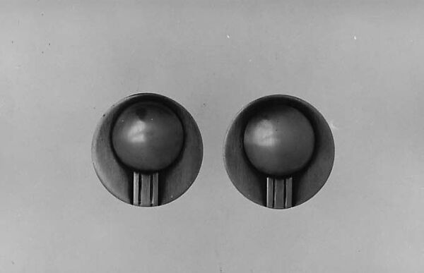 Earrings, E. Byrne Livingston (American, 1906–1996), Silver 