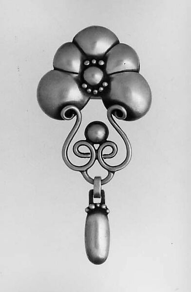 Brooch, E. Byrne Livingston (American, 1906–1996), Silver 