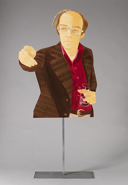 Philip Pearlstein, Alex Katz (American, born Brooklyn, New York, 1927), Oil on aluminum cutout painted front and back