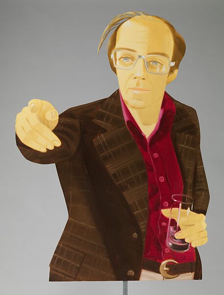 Philip Pearlstein, Alex Katz (American, born Brooklyn, New York, 1927), Oil on aluminum cutout painted front and back 