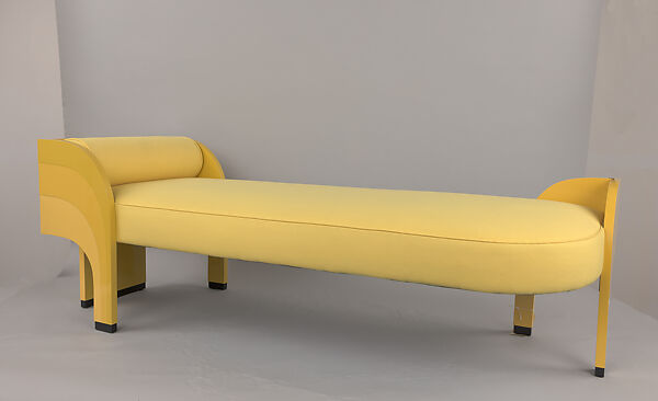 Chaise, Jules Bouy (American (born France), 1872–1937), Wood, lacquer, linen 