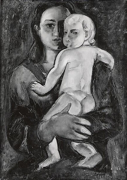 Mother and Child, William Zorach (American (born Lithuania), Jurbarkas (Eurburg) 1889–1966 Bath, Maine), Oil on canvas 