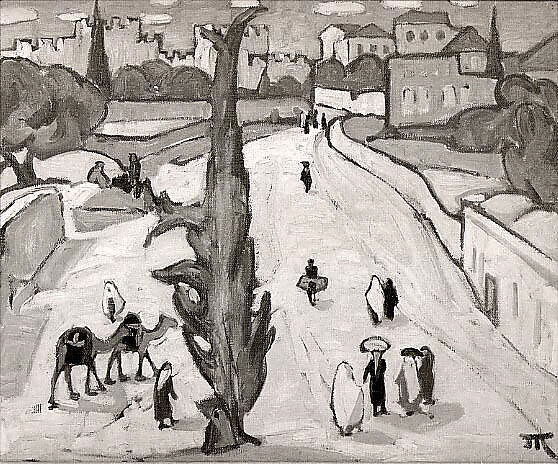 Near Hebron, Marguerite Zorach (American, Santa Rosa, California 1887–1968 New York), Oil on canvas 