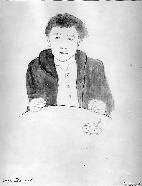 William Zorach at the Table, Marguerite Zorach (American, Santa Rosa, California 1887–1968 New York), Watercolor and graphite on paper 