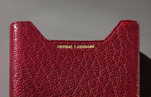 Cigarette Case, Pierre Legrain (French, Levallois-Perret 1889–1929 Paris), Dyed and tooled leather, gold leaf