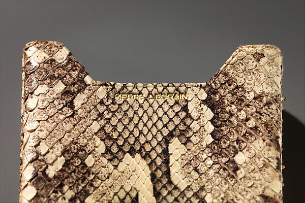 Cigarette Case, Pierre Legrain (French, Levallois-Perret 1889–1929 Paris), Snake skin, dyed and tooled leather, gold leaf