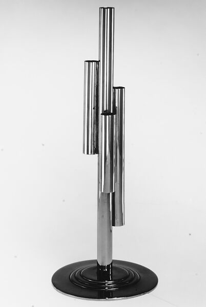 Bud vase, Unknown Designer, Chrome, American 