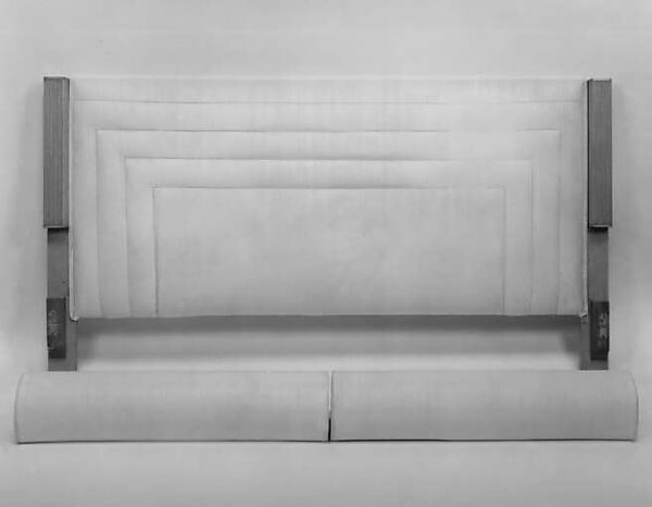 Headboard, Robert Gruen (American, 1913–1999), Maple and vinyl 