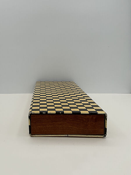 Sliding box, Piero Fornasetti (Italian, 1913–1988), Metal and wood