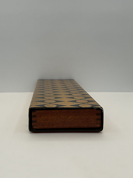 Sliding box, Piero Fornasetti (Italian, 1913–1988), Metal and wood