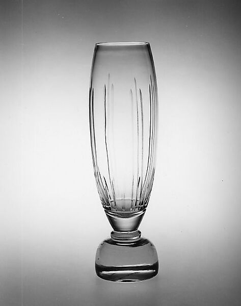 Bud vase, Robert Gruen (American, 1913–1999), Glass 