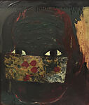 Head (Hiding Face), Jim Dine (American, born Cincinnati, Ohio, 1935), Oil and pasted cloth on gesso board 