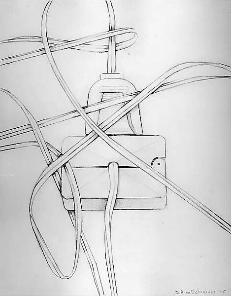 Electric Cord, Jo Anne Schneider (American, Limo, Ohio 1919–2017 New York), Graphite on paper 