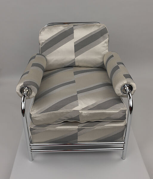 Armchair, Donald Deskey (American, Blue Earth, Minnesota 1894–1989 Vero Beach, Florida), Steel, rayon