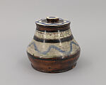 Jar with lid, Henry Varnum Poor (American, Chapman, Kansas 1887–1970 New City, New York), Lead-glazed earthenware