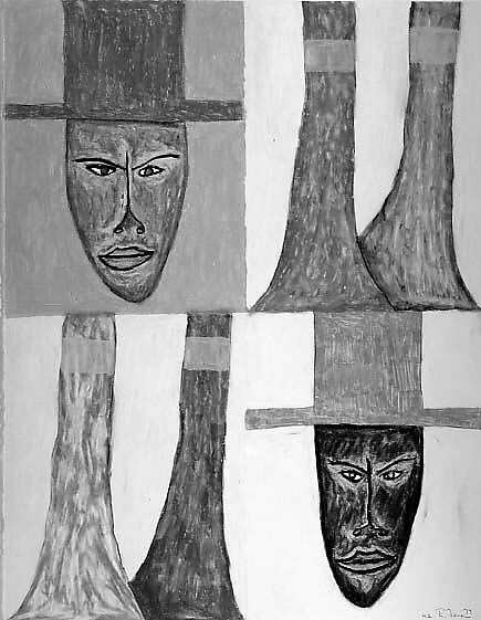 Traitor Series, Number 2, Rafael Ferrer (American (born San Juan, Puerto Rico), 1933), Oil pastel on paper 