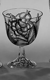 Sherry glass, Unknown Designer, Painted glass 