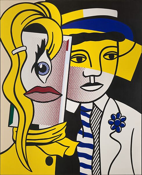 Stepping Out, Roy Lichtenstein (American, New York 1923–1997 New York), Oil and Magna on canvas 