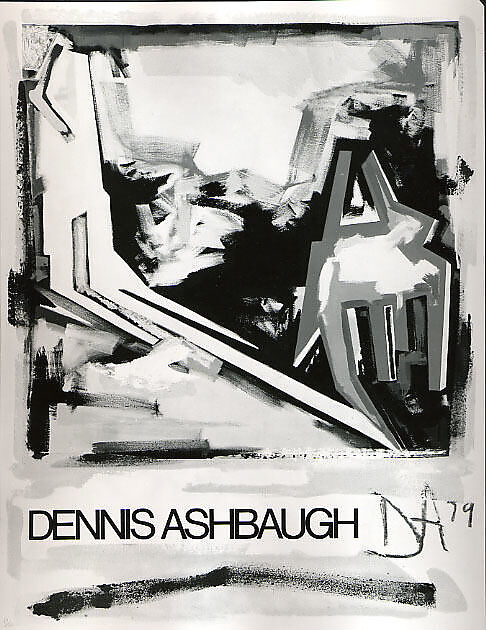 Untitled, Dennis Ashbaugh (American, born Red Oak, Iowa, 1946), Offset lithograph with acrylic paint and flocking 