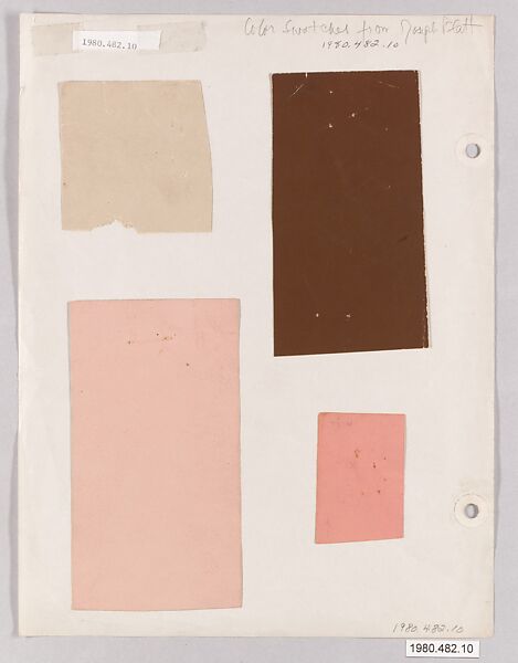 Textile samples, Kjels Juul-Hansen (American (born Denmark) 1916), Cut and pasted paper on paper 