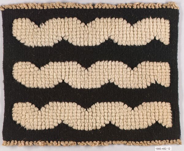 Rug sample, Kjels Juul-Hansen (American (born Denmark) 1916), Wool 