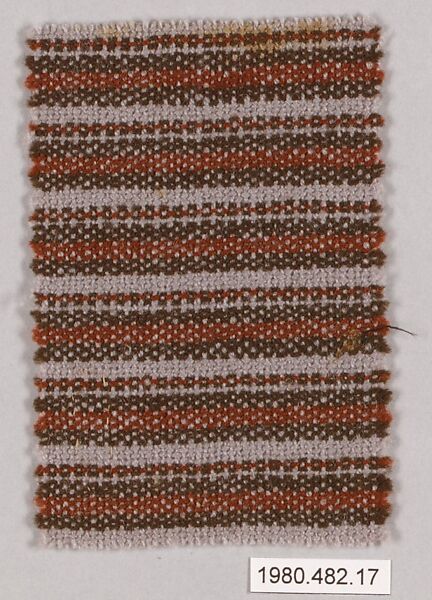 Textile sample, Kjels Juul-Hansen (American (born Denmark) 1916), Wool 