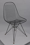 Side chair, Charles Eames  American, Metal wire, painted black