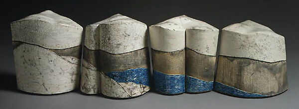 Winter Inlet Landscape, Wayne Higby (American, born Colorado Springs, Colorado, 1943), Earthenware (Raku) 