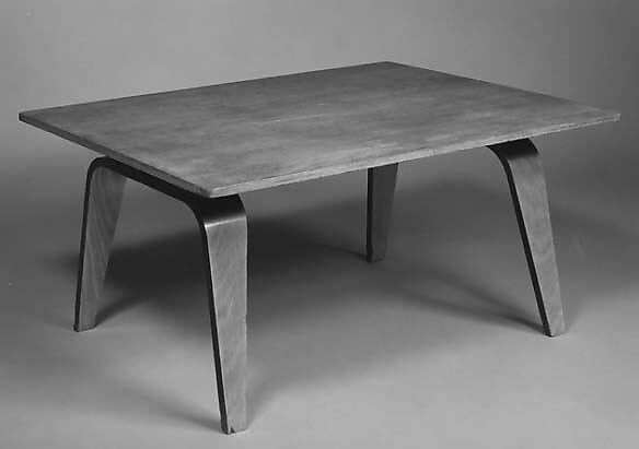 Coffee table, Charles Eames (American, St. Louis, Missouri 1907–1978 St. Louis, Missouri), Birch and walnut 