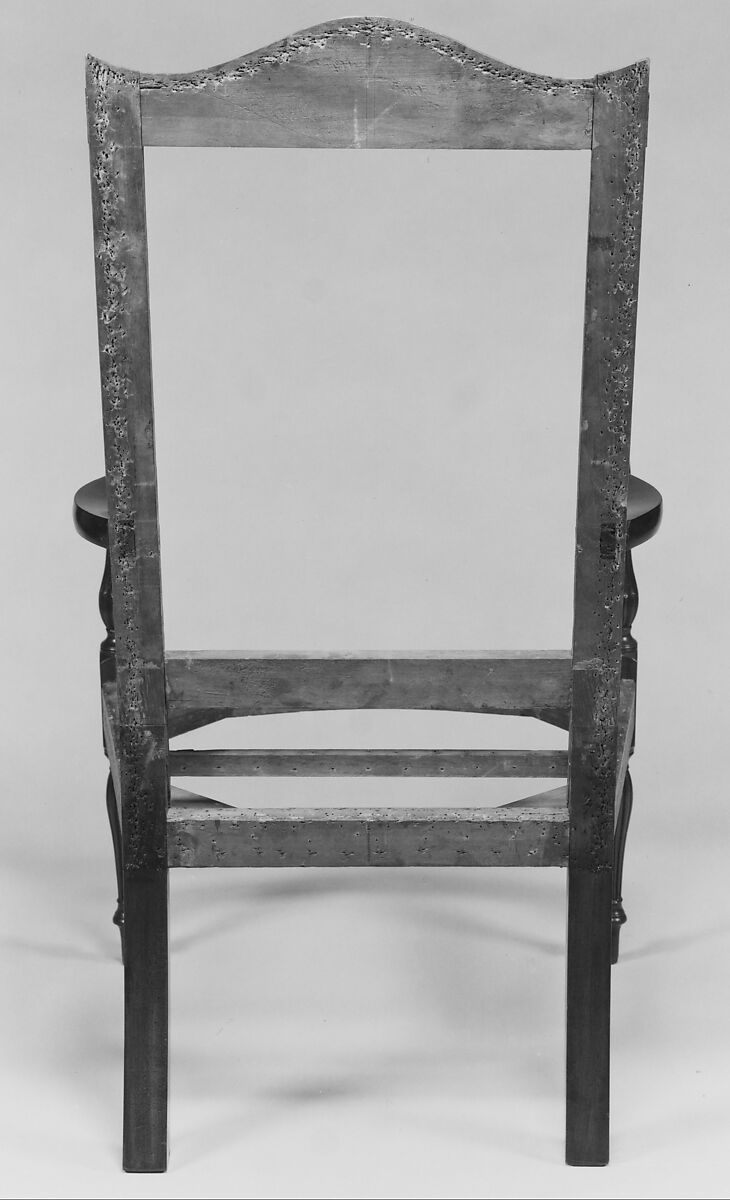 Armchair, Mahogany, satinwood, birch, white pine, American