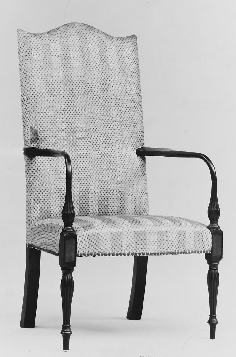 Armchair, Mahogany, satinwood, birch, white pine, American 