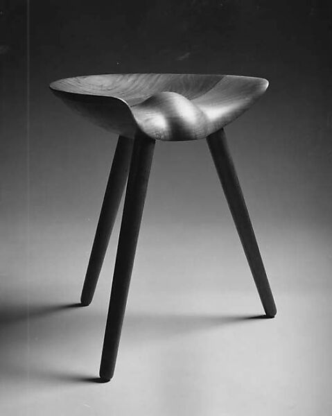 Three-Legged Stool, Mogens Lassen (Danish), Teak