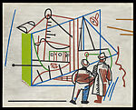 Men and Machine, Stuart Davis  American, Oil on canvas