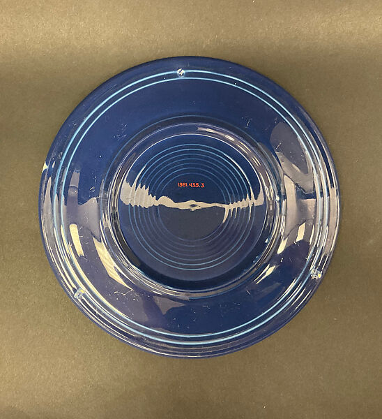 Dinner plate, Frederick Hurten Rhead (American (born England), Hanley, Stoke-on-Trent 1880–1942 New York), Glazed ceramic