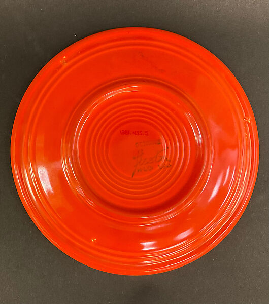 Salad plate, Frederick Hurten Rhead (American (born England), Hanley, Stoke-on-Trent 1880–1942 New York), Glazed ceramic