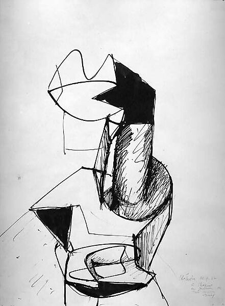 Untitled, Jean Hélion (French, Couterne 1904–1987 Paris), Ink on paper 