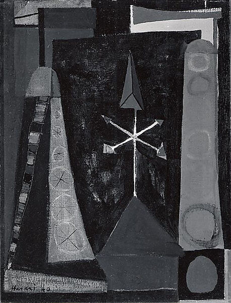 Weather Vanes, Hananiah Harari (American, Rochester, New York 1912–2000 Hawthorne, New York), Oil on canvas 