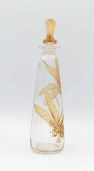 Perfume bottle, Lucien Gaillard (French, Paris 1861–1942 Paris), Glass