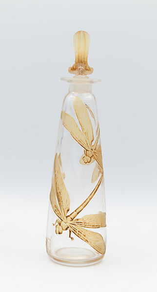 Perfume bottle, Lucien Gaillard (French, Paris 1861–1942 Paris), Glass 