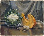 Cauliflower and Pumpkin, Loïs Mailou Jones  American, Oil on canvas