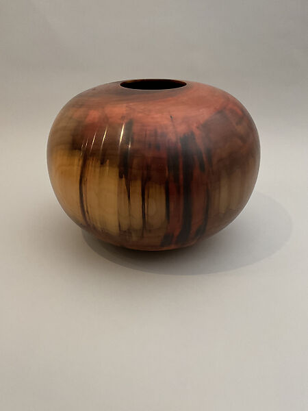 Figured Tulipwood Spheroid, Ed Moulthrop (American, Rochester, New York 1916–2003 Atlanta, Georgia), Tulipwood 