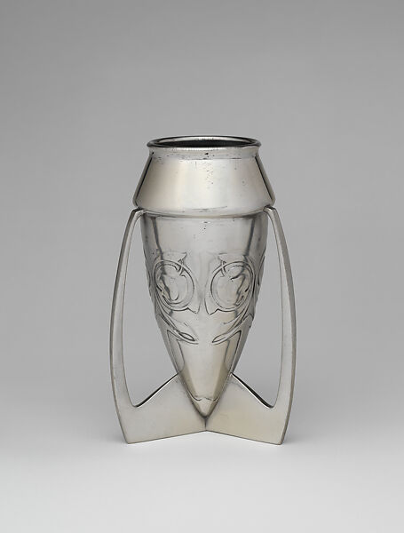 Vase, Archibald Knox (British, 1864–1933), Pewter 