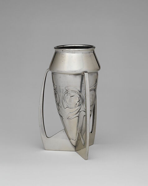 Vase, Archibald Knox (British, 1864–1933), Pewter