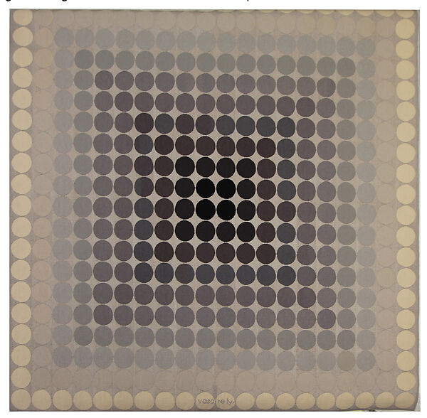 Victor Vasarely、CTA103A、希少画集画、新品額装付 Victor Vasarely - 