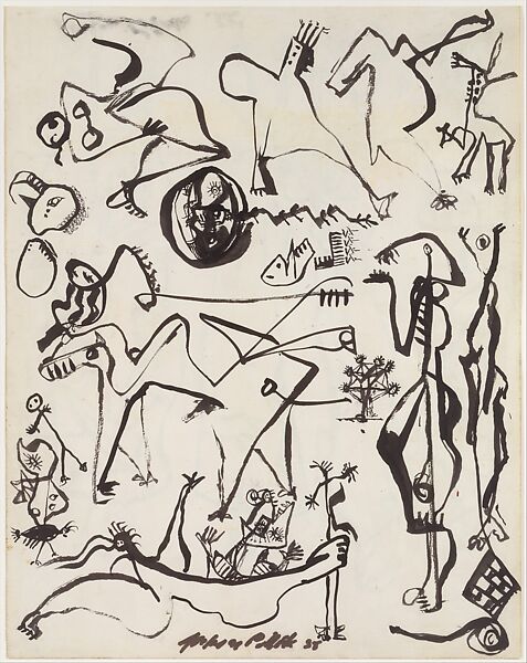 jackson pollock early sketchbooks and drawings