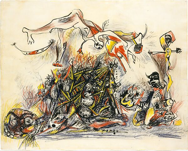 jackson pollock animals and figures